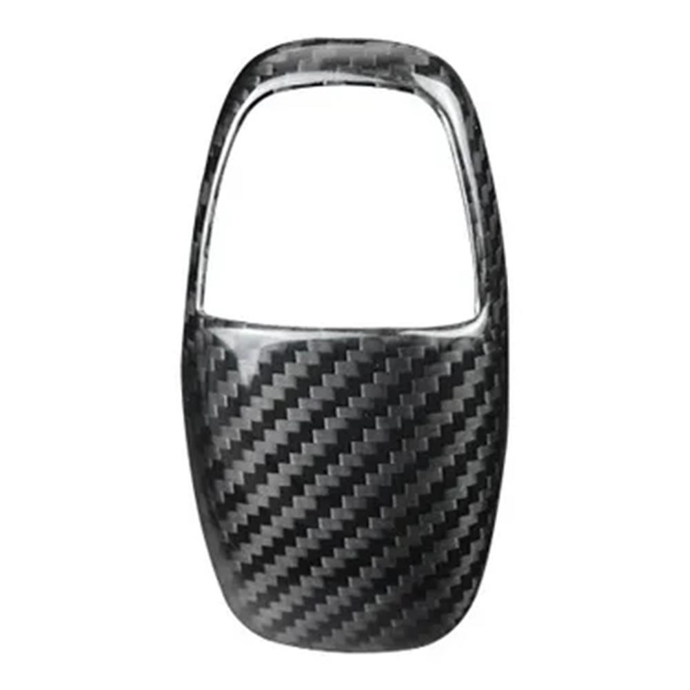 Carbon Fiber Car Gear Shift Knob Decoration Cover For Challenger Charger Srt 2015-2018 2019 2020 2024 Accessorie J5h0