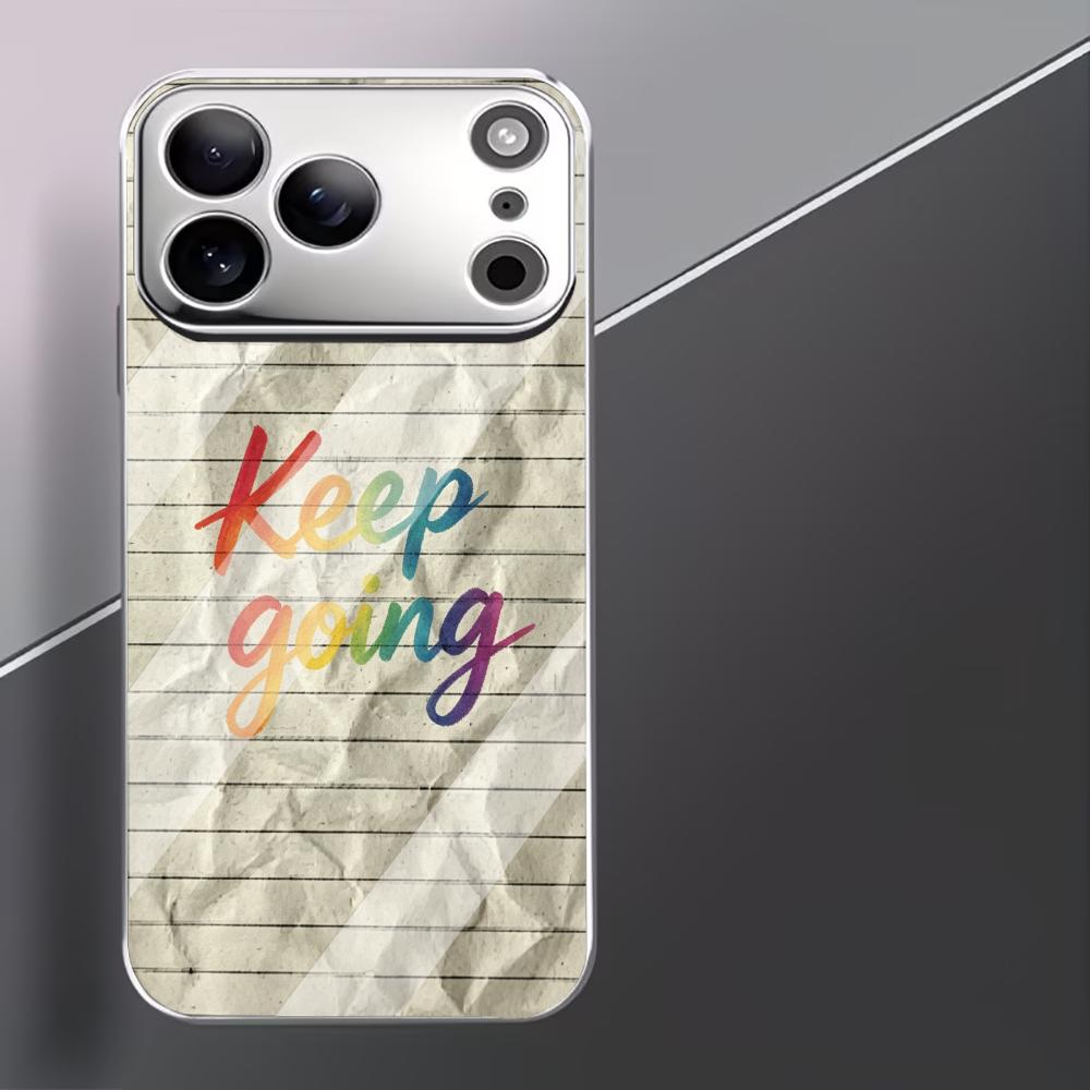 Красочный мотивирующий бумажный чехол для телефона funda iphone для iPhone 17 pro max чехол стекло для iPhone 17 16 15 14 13 pm Pro Plus