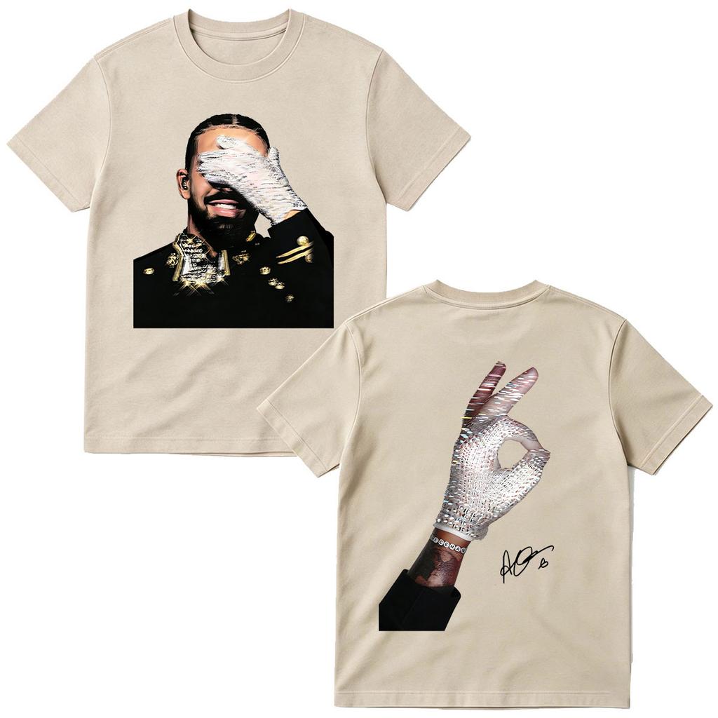2026 Hot Sale Rapper Drake Tour Album 2026 T Shirt Men's Women Clothing Fashion High Quality Cotton Oversized Short Sleeve T-shirts Streetwear