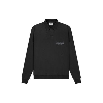 Essentials SS21 Лонгслив Поло из French Terry 'Stretch Limo' Унисекс FOG-SS21-626