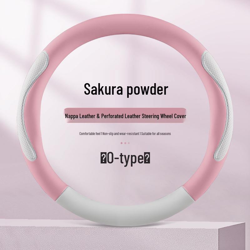 Universal 15 Inch Car Steering Wheel Cover: Comfortable, Breathable, Skin-Friendly Leather for All Seasons
