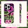 Фиолетово-розовые цветы Чехол для телефона для IPhone 17AIR 16E 16 15 14 13 12 11 17 Pro Max Plus Двухслойная задняя крышка