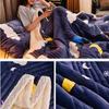 New Winter Double-sided Milk Fleece, Lambswool Blanket, Three Layers of Thickened Warm Blanket