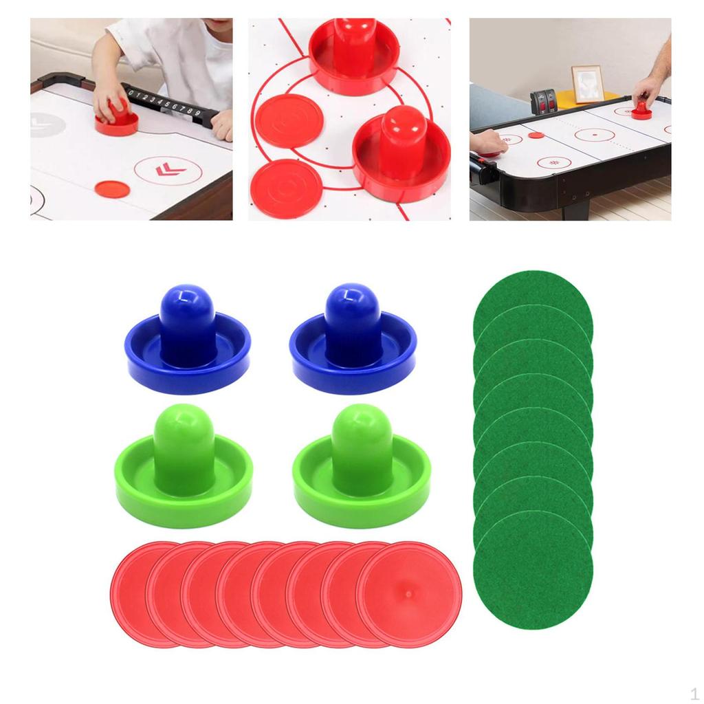 1 комплект мини-толкателей и шайб для аэрохоккея, ручки для ворот, 96 мм, замена фетра для