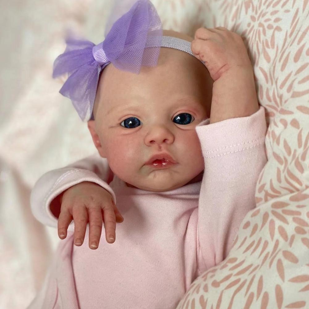 Милые куклы Reborn Meadow 48 см Мягкие, приятные, полностью виниловое тканевое тело, опциональная кукла для новорожденных, окрашенная в яркие цвета, реалистичные куклы-симуляторы для детей