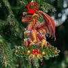 Рождественский дракон, подвесное украшение, акриловый многоразовый праздничный декор, украшение для рождественской елки, кулон, товары для вечеринок, подарок