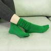 Stylish Non-slip Keep Warm Solid Fashion Five Fingers Toe Cotton Socks Daily Wear