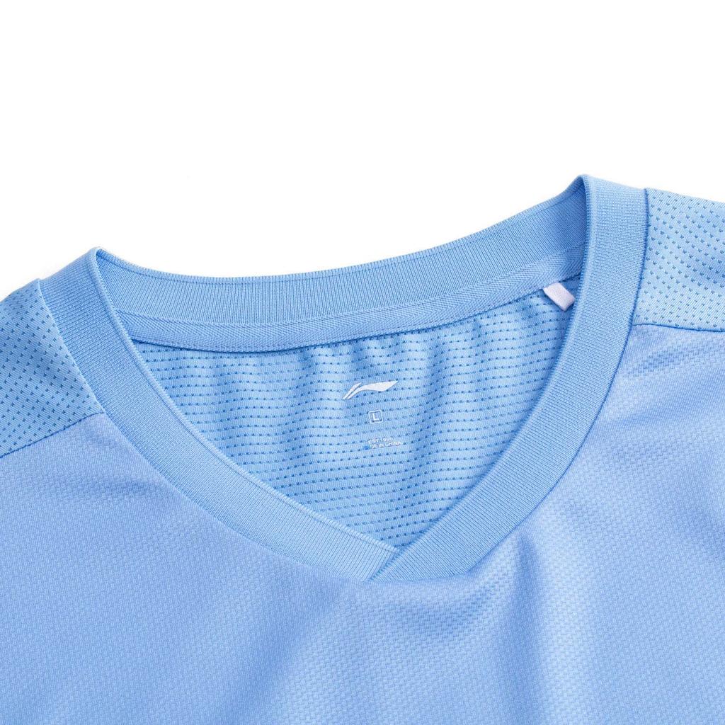 Li Ning Badminton Collection T Shirt Unisex Sky Blue AAYV167-5