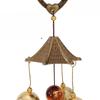 Three-layer Copper Alloy Wind Chime Home Decoration Buddhist Hanging Ornaments Door Decoration Store Door Bells