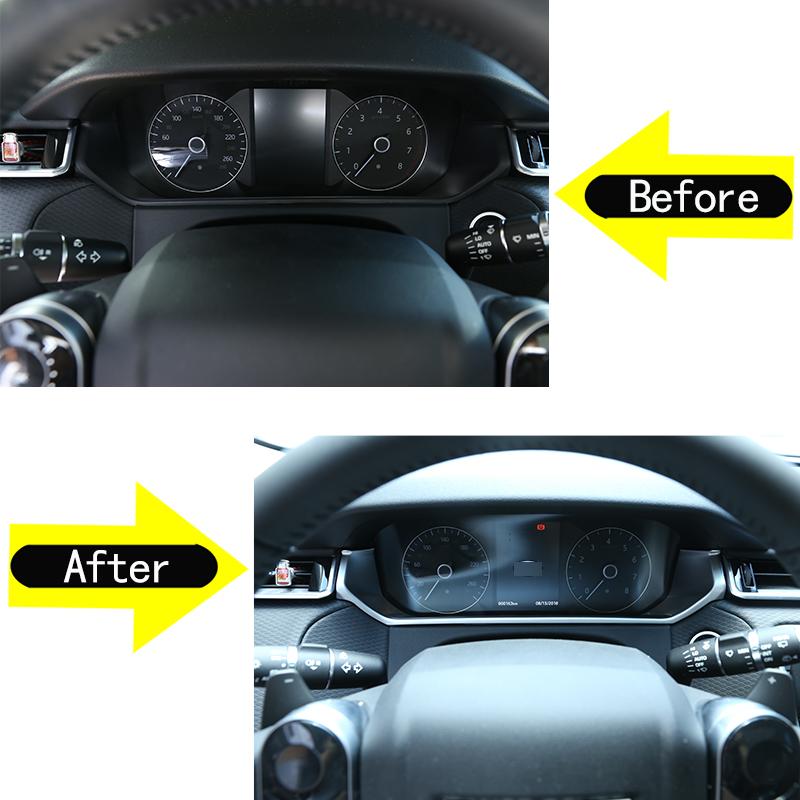 Для Land Rover Range Rover Velar 2017-украшение приборной панели автомобиля, рамка, крышка из АБС-пластика, модификация интерьера из углеродного волокна