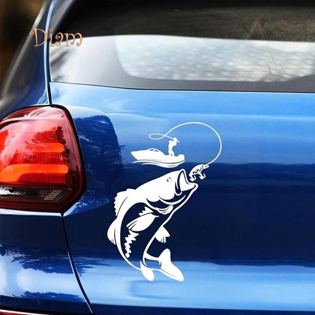 SP Fishing Fisherman Fish Boat Reflective Car-Styling Vehicle Decals Sticker Decor