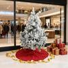 Christmas Tree Skirts Round Plush Xmas Trees Base Cover Carpet Mat Ornaments for Home New Year Party Decoration