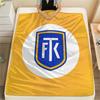 Teplice Football Club  Print Flannel Blanket, High quality Comfortable for All Seasons, Home Decor, Warmth and Comfort