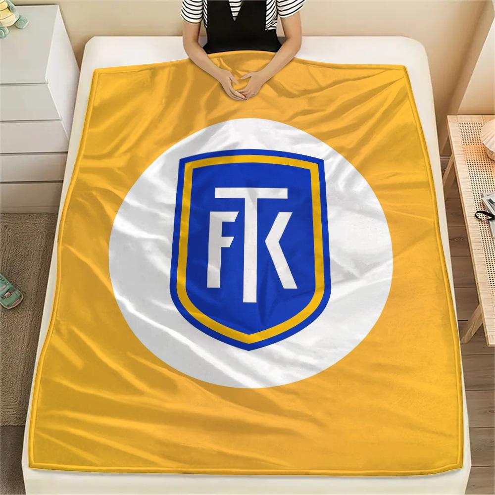 Teplice Football Club Print Flannel Blanket, High quality Comfortable for All Seasons, Home Decor, Warmth and Comfort