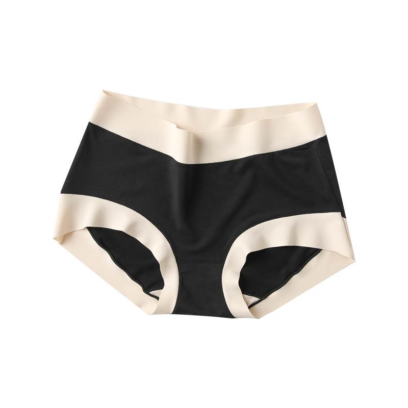 Simple Women's Traceless Underwear Large Women's Traceless Mid Waist Underwear Pure Cotton Summer