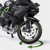 1/12 Kawasaki Ninja H2R Alloy Racing Cross-country Motorcycle Model Simulation Toy Street Motorcycle Model Collection Kids Gifts