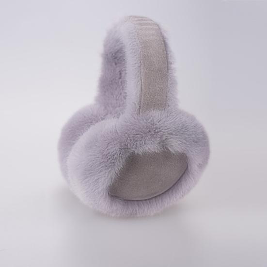 Winter Earmuff for Women Girls Foldable Fluffy Ear Warmer Soft Faux Fur Warm Ear Cover for Cold Weather Outdoors