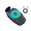 Air Cooling Mobile Phone Cooler with Back Clip Nine Fan Radiator Portable Game Heat Sink  Watch TV