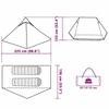 VidaXL Tente de camping 2 personnes vert imperméable, tente, abri de camping, abri de jardin, tente de jardin, abri 4009434