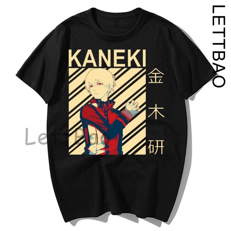 Japanese Anime Tokyo Ghoul T Shirt Men Kawaii Cartoon Kaneki Ken Graphic Fashion Unisex Tshirt