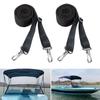 2Pcs Stainless Snap Hooks Bimini Top Hardware Marine Top Straps Adjustable Bimini Top Straps Marine Awning Webbing Strap