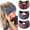 Boho Print Wide Headbands Extra Large Yoga Headband Fashion Twisted Headbands  Hair Accessories