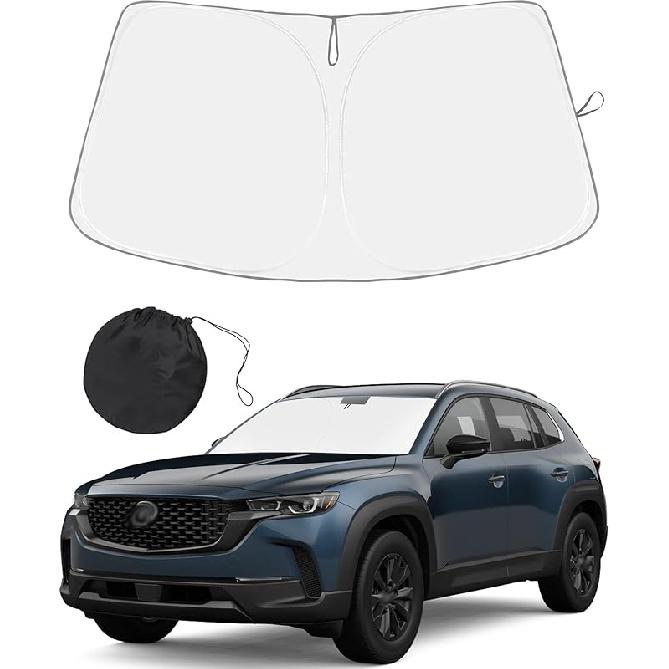 Солнцезащитная шторка на лобовое стекло, совместимая с аксессуарами Lexus RX 2023 2024 — двухслойная складная передняя солнцезащитная козырек 210T