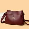 Элегантная Простая и Классическая Мягкая Кожаная Текстура Большая Вместимость Универсальная для Поездок Повседневная Сумка через Плечо