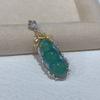Sace Gems S925 Sterling Silver Certified 11*26MM Natual Jade Pendant Necklaces for Womne Engagement Cocktail Party Fine Jewelry