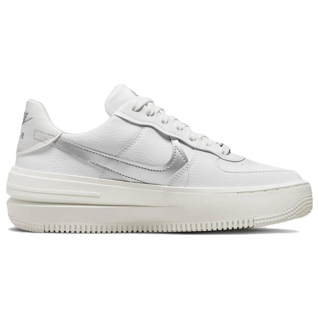 Nike Air Force 1 PLT.AF.ORM Женские кроссовки White Metallic Silver Summit-White Sail Wolf-Grey DJ9946-101