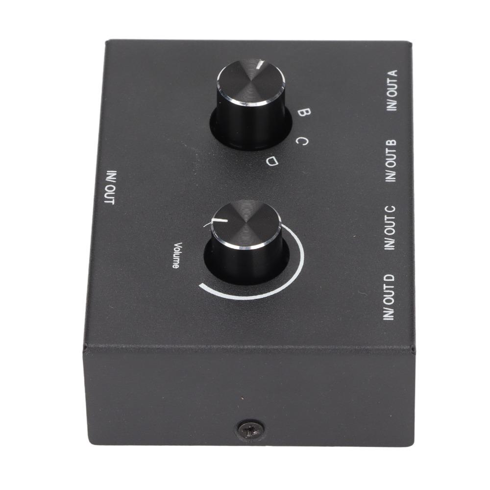 1 In 4 Out 4 In 1 Out Audio Switch 4 Ports Manual Selector Converter Splitter Box For MP3