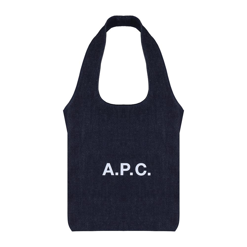 Apc Ninon Small Denim Tote Bag Cocsx M61861 Iai Indigo