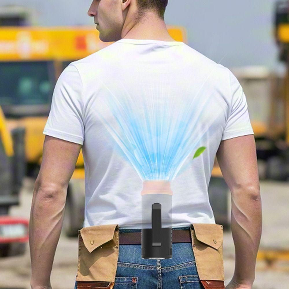 4 Gears Adjustable Waist Mounted Fan Strong Wind Personal Cooling Fan Mini Electric Fan Kitchen