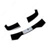 3Pcs Car Front Bumper Lip Spoiler Splitter Diffuser For BMW 3 Series F30 F31 Standard 2013-2019 Bodykits ABS Tuning Gloss Blcak