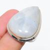 Rainbow Moonstone Handmade 925 Sterling Silver Gift Ring Size 10 R0Z28