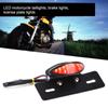 Motorcycle Taillight   Retro  LED Brake License Plate Light Indicator Lights(black)