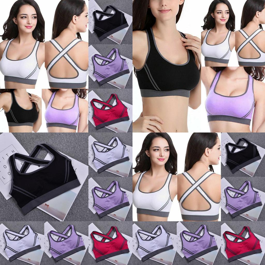 Luxurious Cross Back Padded Sports Bra For Women Seamless And Breathable Fitness Top