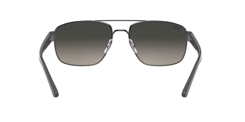 Ray-Ban Солнцезащитные очки RB3663 Блестящий оружейный металл с серо-градиентными темно-серыми линзами