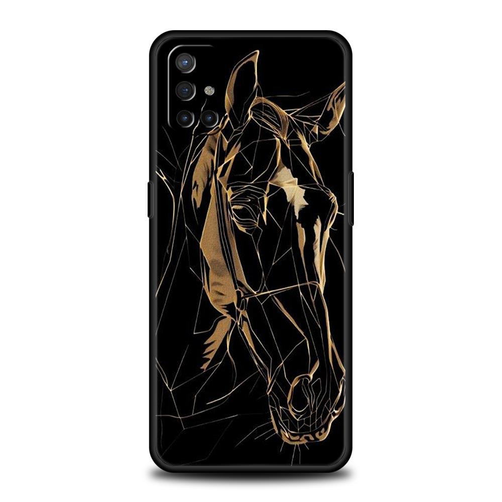 Красивый Элегантный Коричневый Чехол с Лошадьми для OnePlus 13 12 11 10 9 8 7T Pro 13R 12R 10R 9RT 8T Nord N200 N30 2T CE 2 3 5G Lite