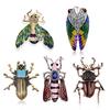 Enamel Animal Insect Bee Rhinestone Crystal Brooch Pin Bouquet Pin Jewelry Gift