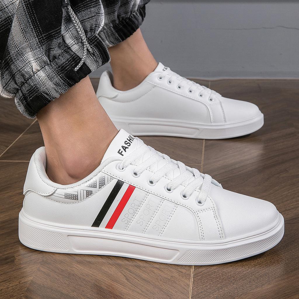 Мужские кроссовки белые повседневные туфли весна осень нескользящие пара легкие водонепроницаемые скейтборд обувь мужские Chaussure Hommes