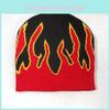 Уличная вязаная шапка с узором пламени и акриловым материалом для осенней уличной одежды