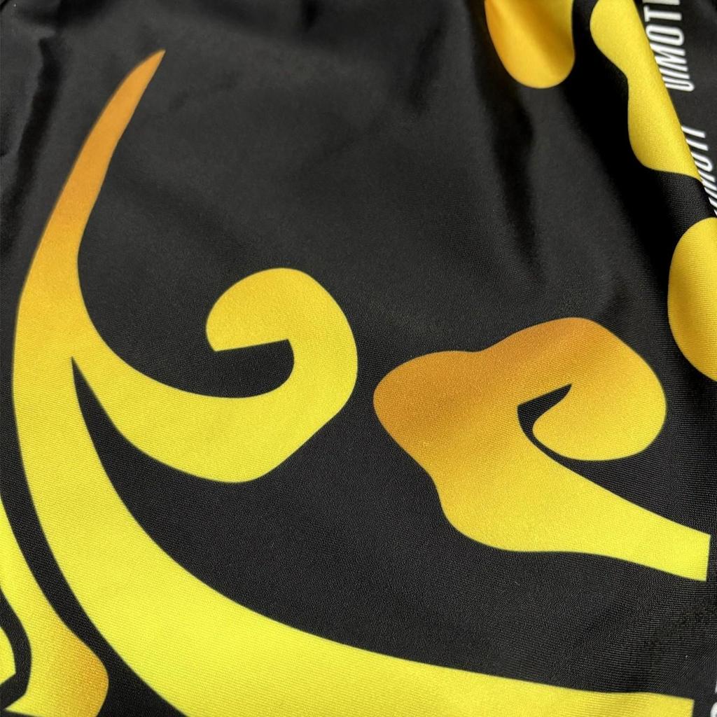 White Twin Tiger Muay Thai Kickboxing Boxing MMA UFC Casual Shorts Gym Sport Unisex Men Women Workout Quick Dry Print Elastic High Waist Training