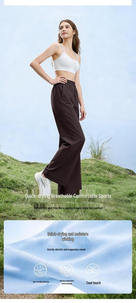 Женские облегающие быстросохнущие спортивные брюки Lulu с высокой талией и широкими штанинами для йоги и бега