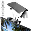 1x Black Adjustable TV Screen Top Storage Shelf Organizer Bracket 33x 16x 2.5cm