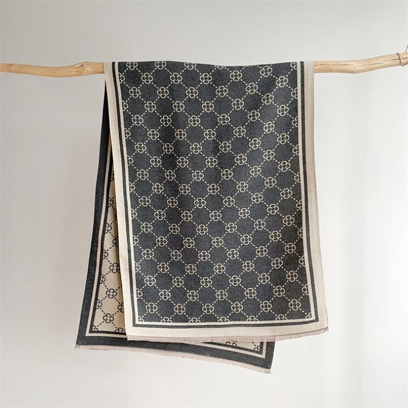 Scarf Women's Winter High-end Imitation Cashmere Office Air Conditioner Shawl Versatile Outer Thickened Warm Scarf