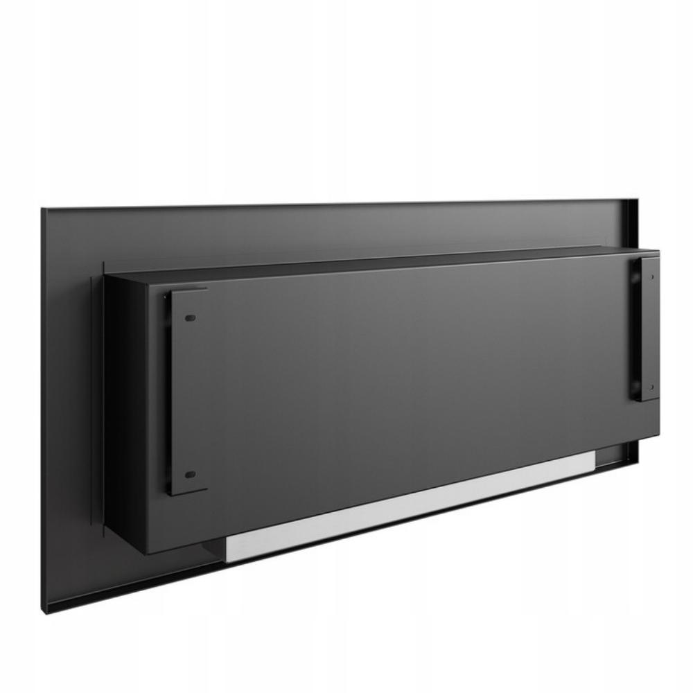 Wall Mounted Bioethanol Fireplace DELTA SLIM Black TÜV 