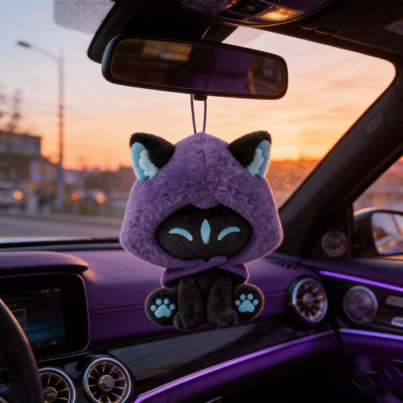 Valorant Omen Shadow Cat Plush Toy With Highquality Material For Youth