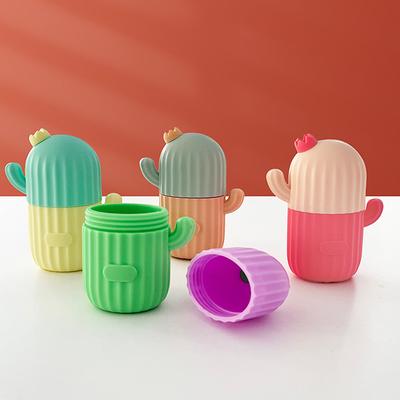 Кактус Силиконовые лотки для кубиков льда Красота Лифтинг ледяной шарик Массажер для лица Контурный ролик для глаз Процедуры по уходу за лицом Уменьшение прыщей