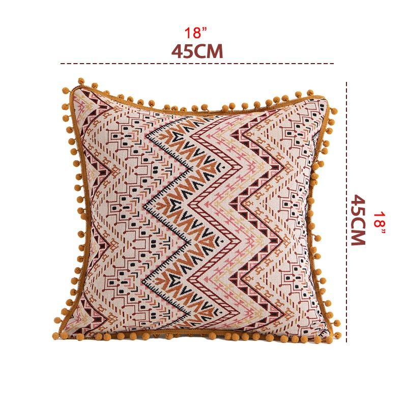 Moroccan Decorative Geometric Pattern Throw Pillow Case Waist Cushion Cover Vintage Home Decor